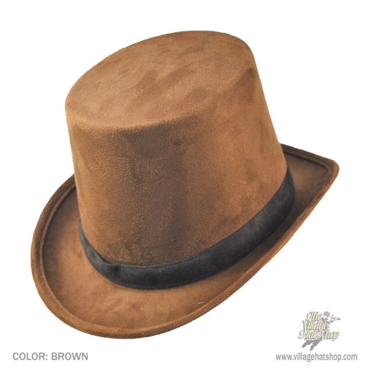 Elope | Steamworks Coachman Top Hat | 190224 | front | BROWN