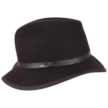 Bailey 1922 | Wanderer Wool Felt Rollable Fedora Hat | 130321 | profile | SHALE