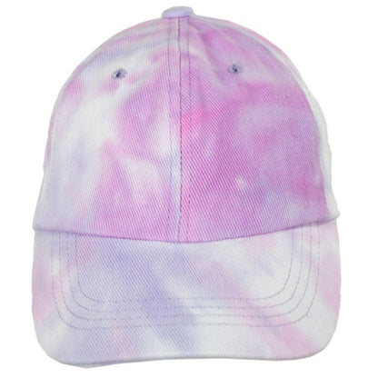 Cappelli | Splash Tie Dye Cotton Baseball Cap Dad Hat | 200339 | front | PURPLE