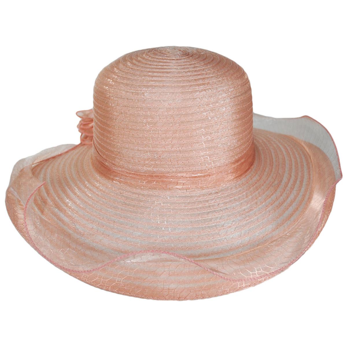 Iridescent Milan Organza Downbrim Hat