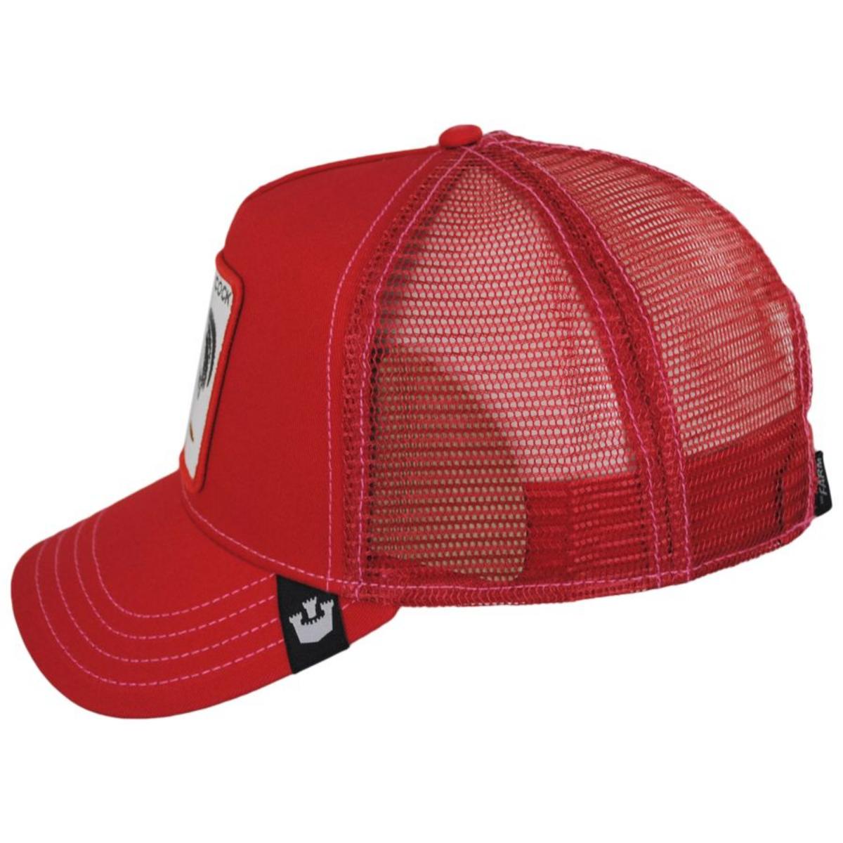 Goorin Bros | Cock Mesh Trucker Snapback Baseball Cap | 200441 | profile | RED