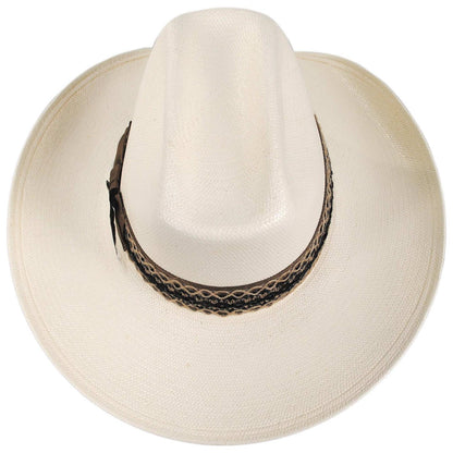 Stetson | Lonetree Shantung Straw Western Hat | 127067 | top | NATURAL