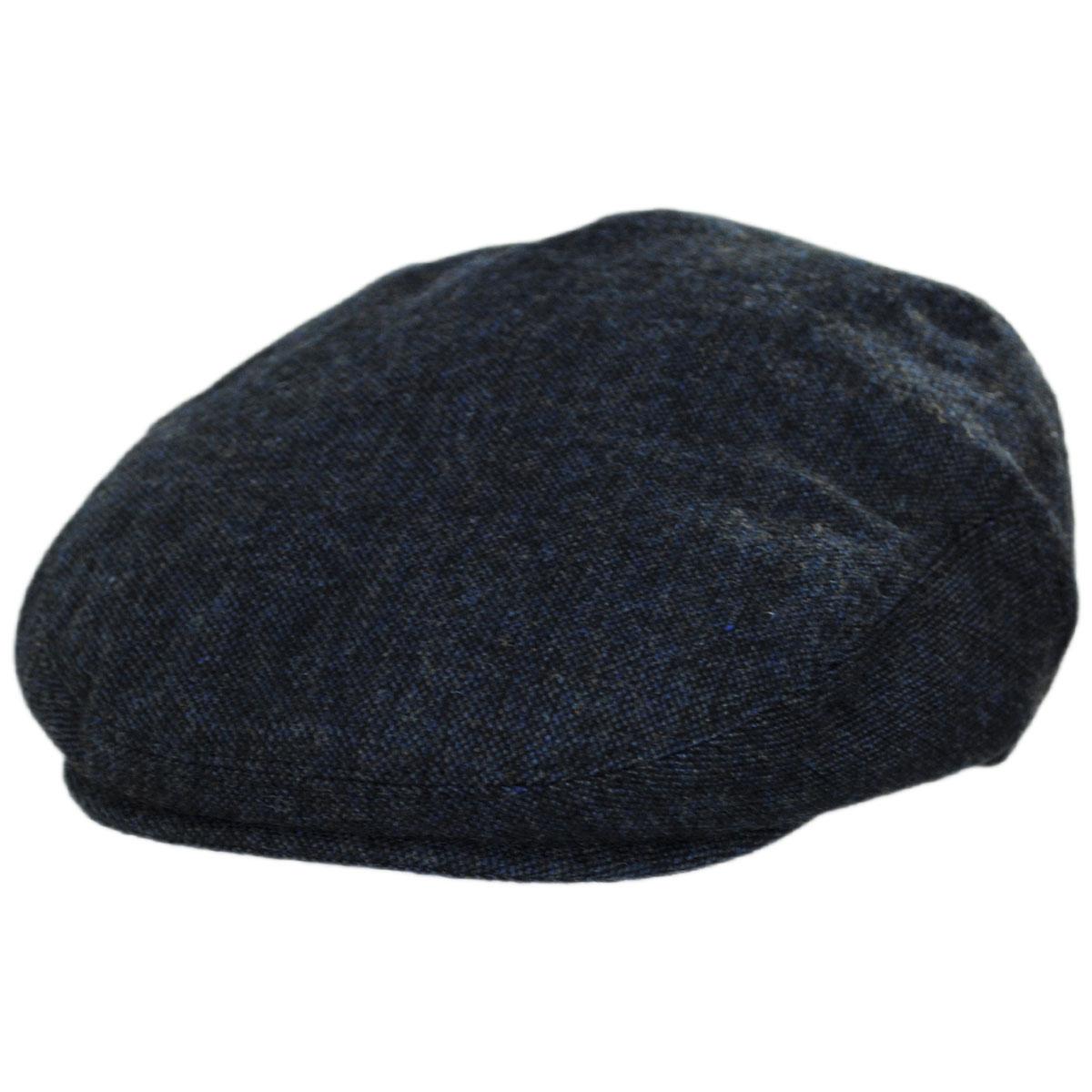 Jaxon Hats | Wholesale Troubadour Tweed Wool Blend Ivy Cap B2B Pre-Pack | B2B167567 | lead | NAVY BLUE