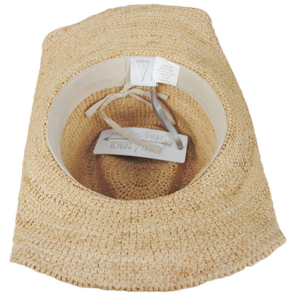 NIKKI BEACH | Sydney Raffia Straw Western Hat | 102659 | under | NATURAL