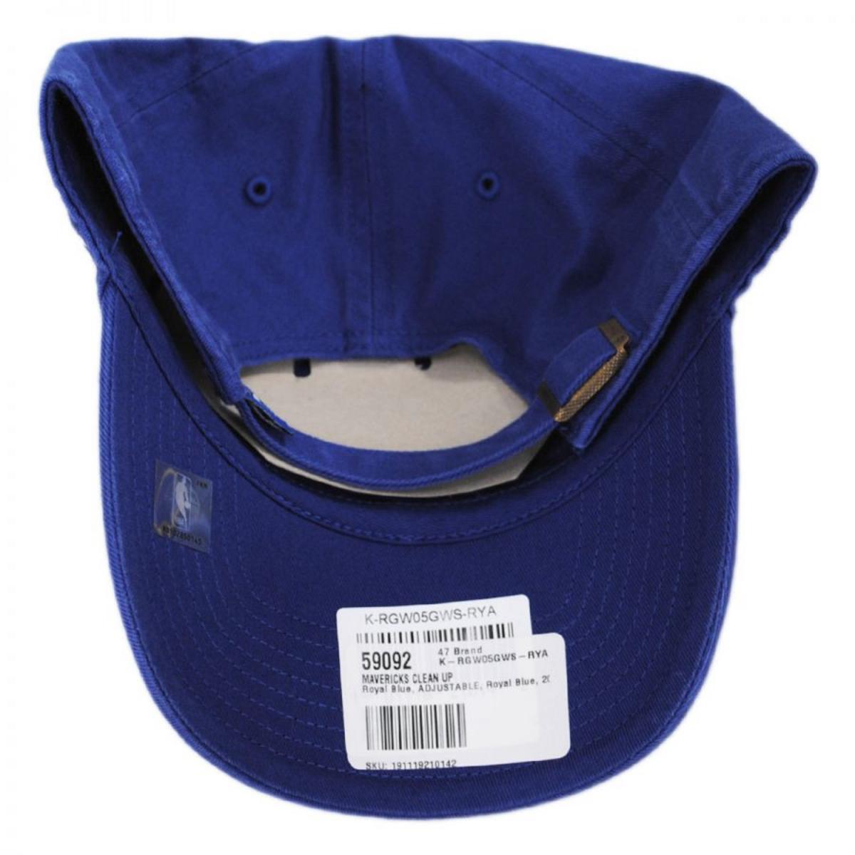 47 Brand | Dallas Mavericks NBA Clean Up Strapback Baseball Cap Dad Hat | 204040 | under | ROYAL