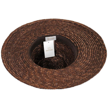BRIXTON HATS | Joanna Wheat Straw Fedora Hat | 104012A | under | BROWN/CARAMEL