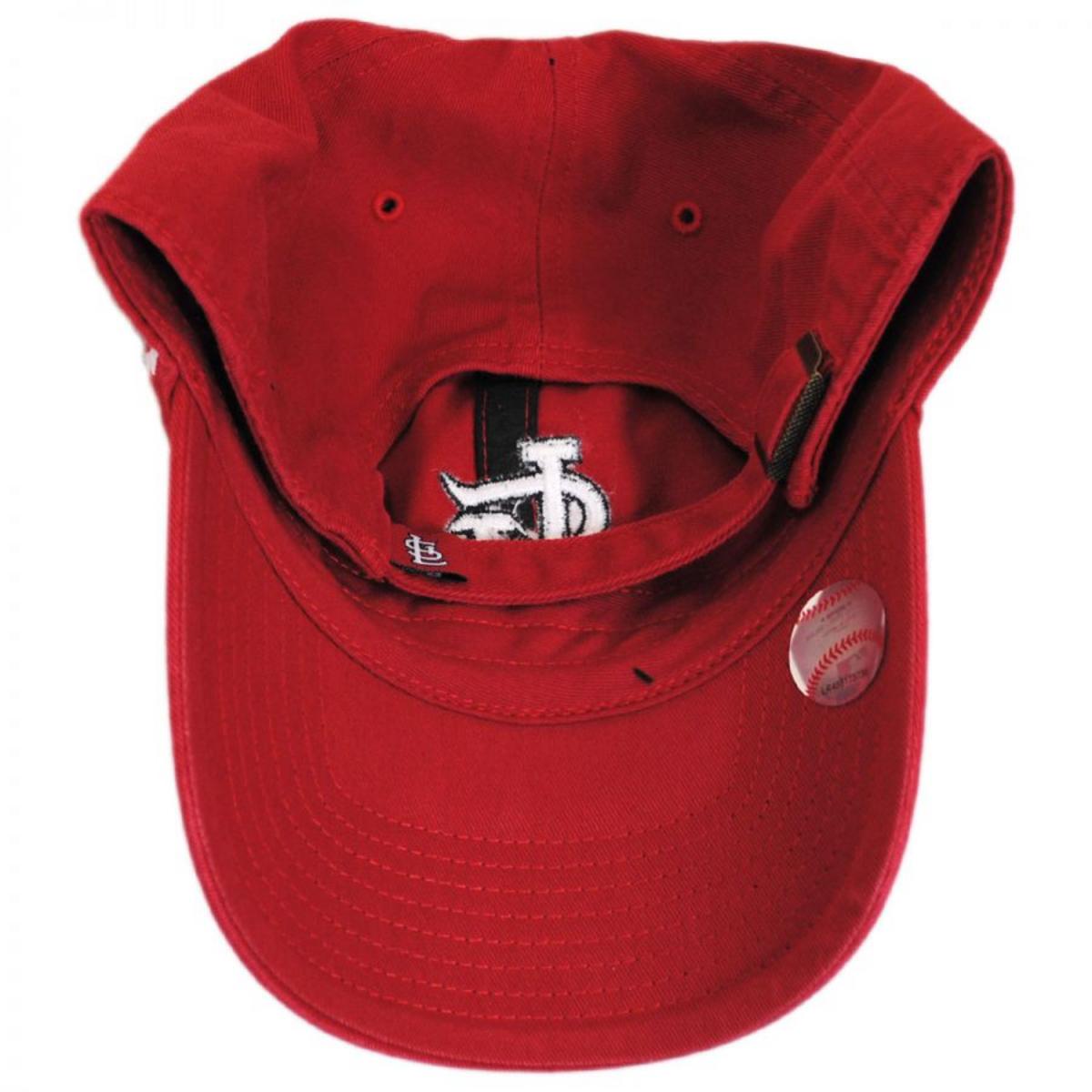 47 Brand | St Louis Cardinals MLB Clean Up Strapback Baseball Cap Dad Hat | 203133 | under | RED