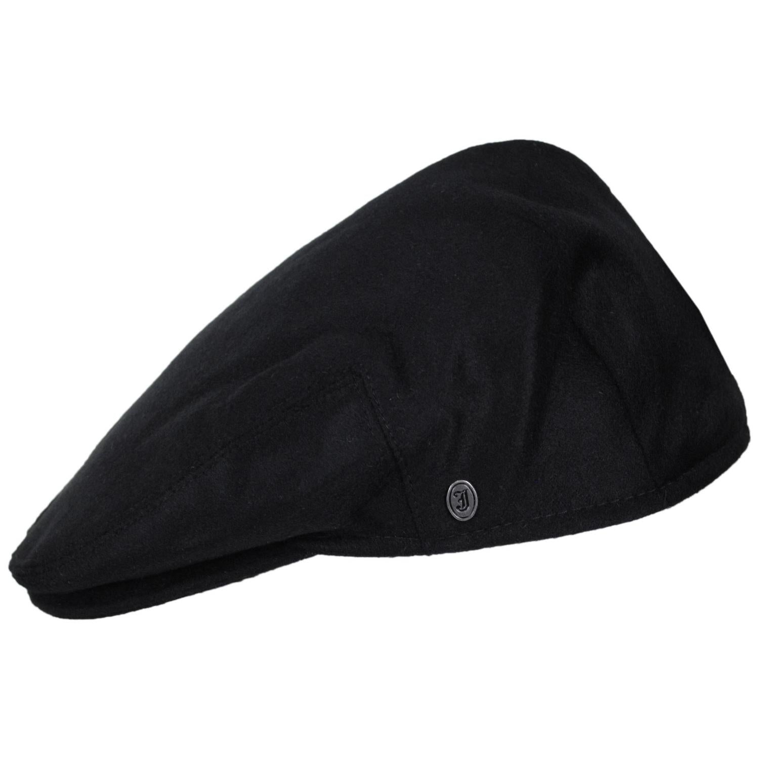 Jaxon Hats | Pure Wool Ivy Cap | 167768 | profile | BLACK