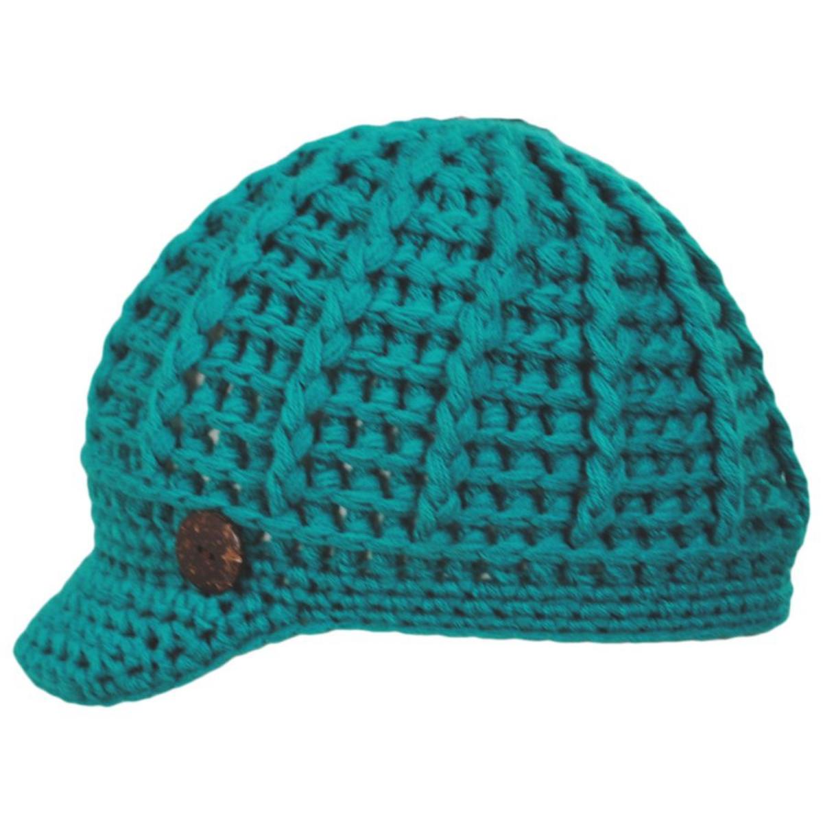 Scala | Letizia Chunky Knit Radar Cap | 106430 | profile | TEAL