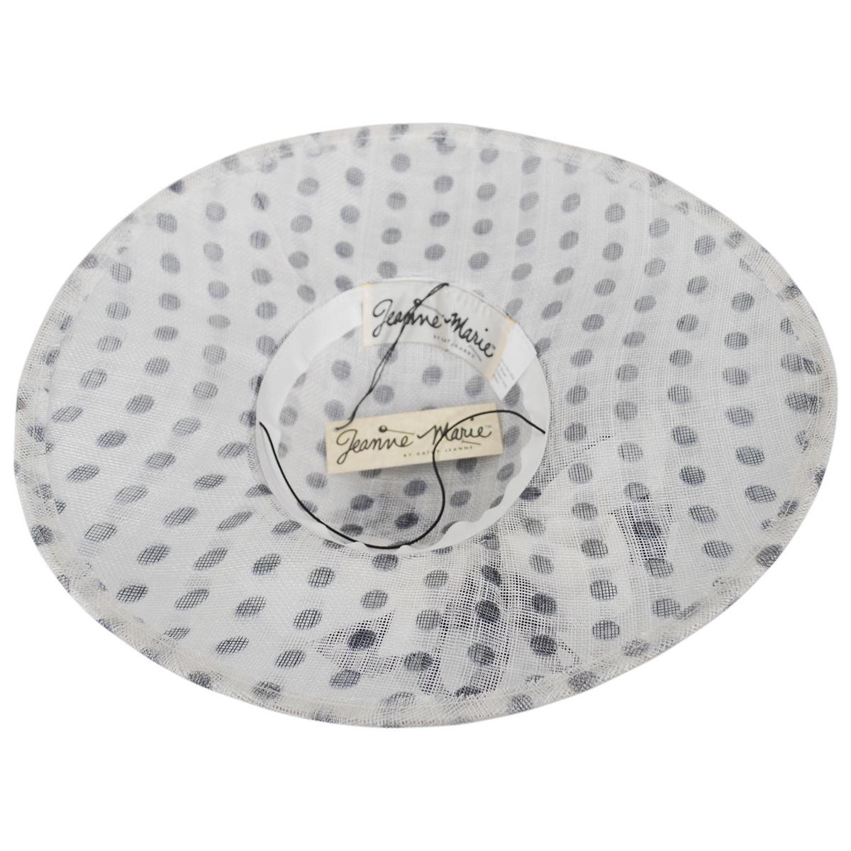 Kathy Jeanne | Bows Galore Sinamay Straw Picture Dress Hat | 122452 | under | NAVY/WHITE