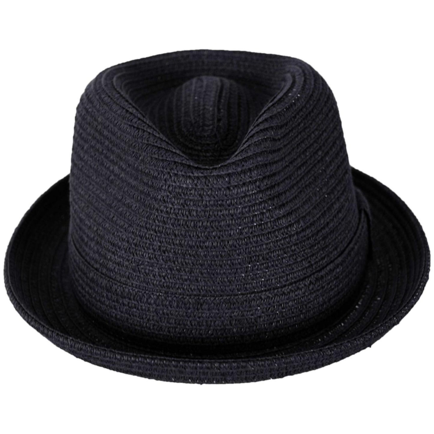Bailey 1922 | Billy Braided Toyo Straw Fedora Hat - Classic Colors | 127843 | front | BLACK