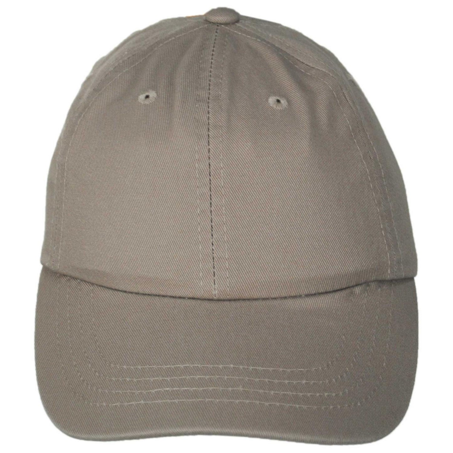 Scala | Kid's Cotton LoPro Baseball Cap Dad Hat | 508395 | front | KHAKI