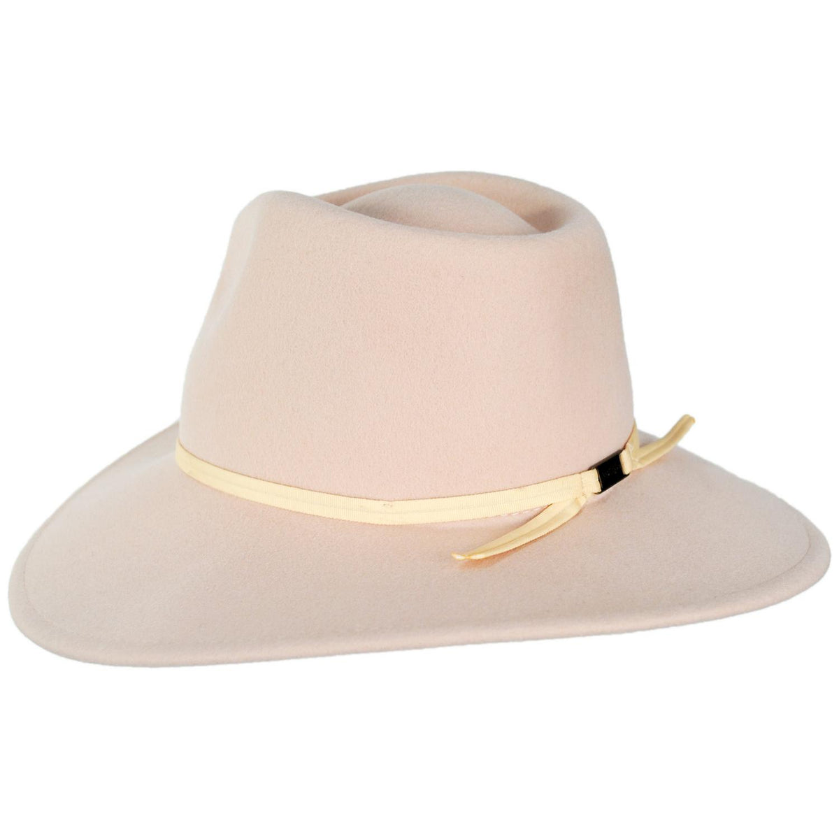 BRIXTON HATS | Juniper Packable Wool Felt Fedora Hat | 123935 | profile | BLUSH