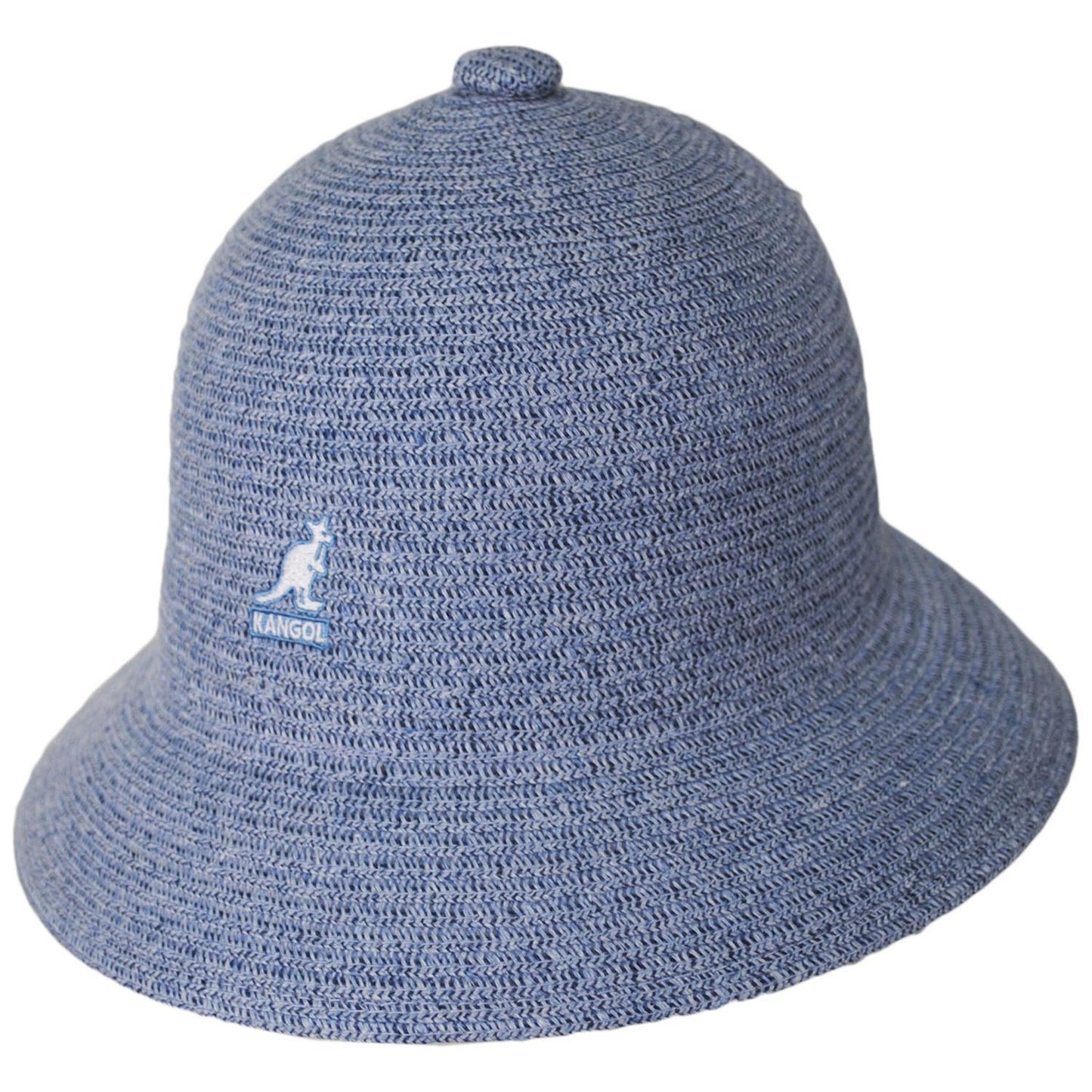 Kangol | Linen Braid Casual Bucket Hat - Denim Blue | 185805DB | lead | HEATHER DENIM BLUE