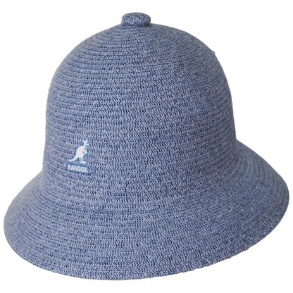 Kangol | Linen Braid Casual Bucket Hat - Denim Blue | 185805DB | lead | HEATHER DENIM BLUE