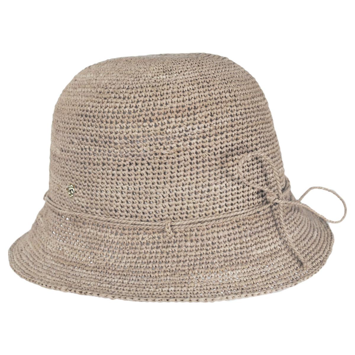Helen Kaminski | Villa 6 Raffia Straw Cloche Hat | 120836 | profile | ECLIPSE MELANGE