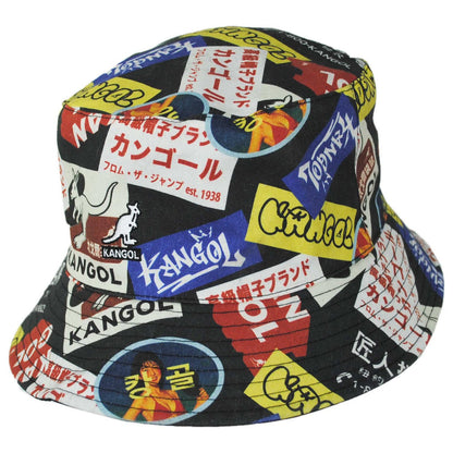 Kangol | Adman Reversible Cotton Bucket Hat | 185852 | lead | BLACK