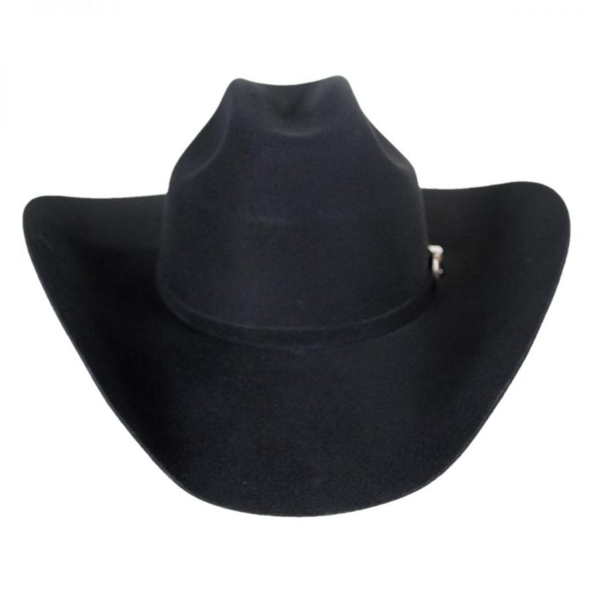Bailey Western | Trigger Wool Felt Western Hat | 130132 | front | BLACK