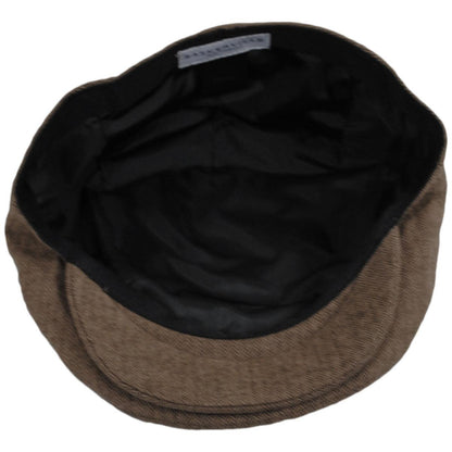 Baskerville Hat Company | Wholesale Swansea Cotton Herringbone Ivy Cap B2B Pre-Pack | B2B167677 | under | BROWN/TAN