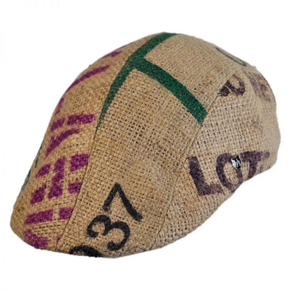 Hills Hats of New Zealand | Havana Coffee Works Jute Duckbill Ivy Cap | 171121 | lead | MULTI