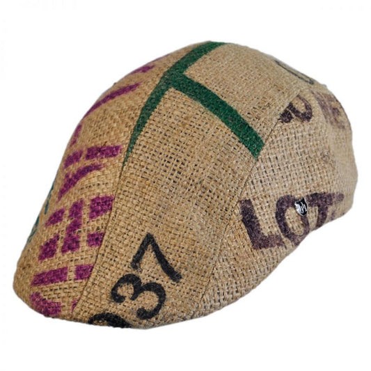 Hills Hats of New Zealand | Havana Coffee Works Jute Duckbill Ivy Cap | 171121 | lead | MULTI