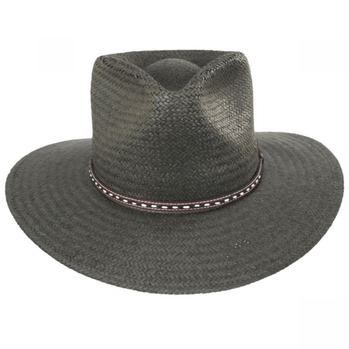 Bailey 1922 | Ore Raindura Straw Blend Outback Hat | 127725 | front | ARMY