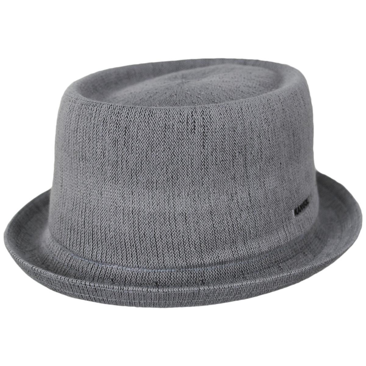Kangol | Bamboo Mowbray Pork Pie Hat | 185744 | lead | GREY