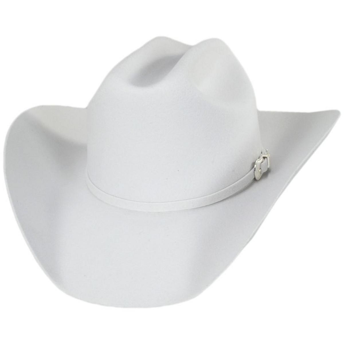 Bailey Western | Lightning Wool and Angora Felt Cowboy Hat | 130023 | lead | WHITE