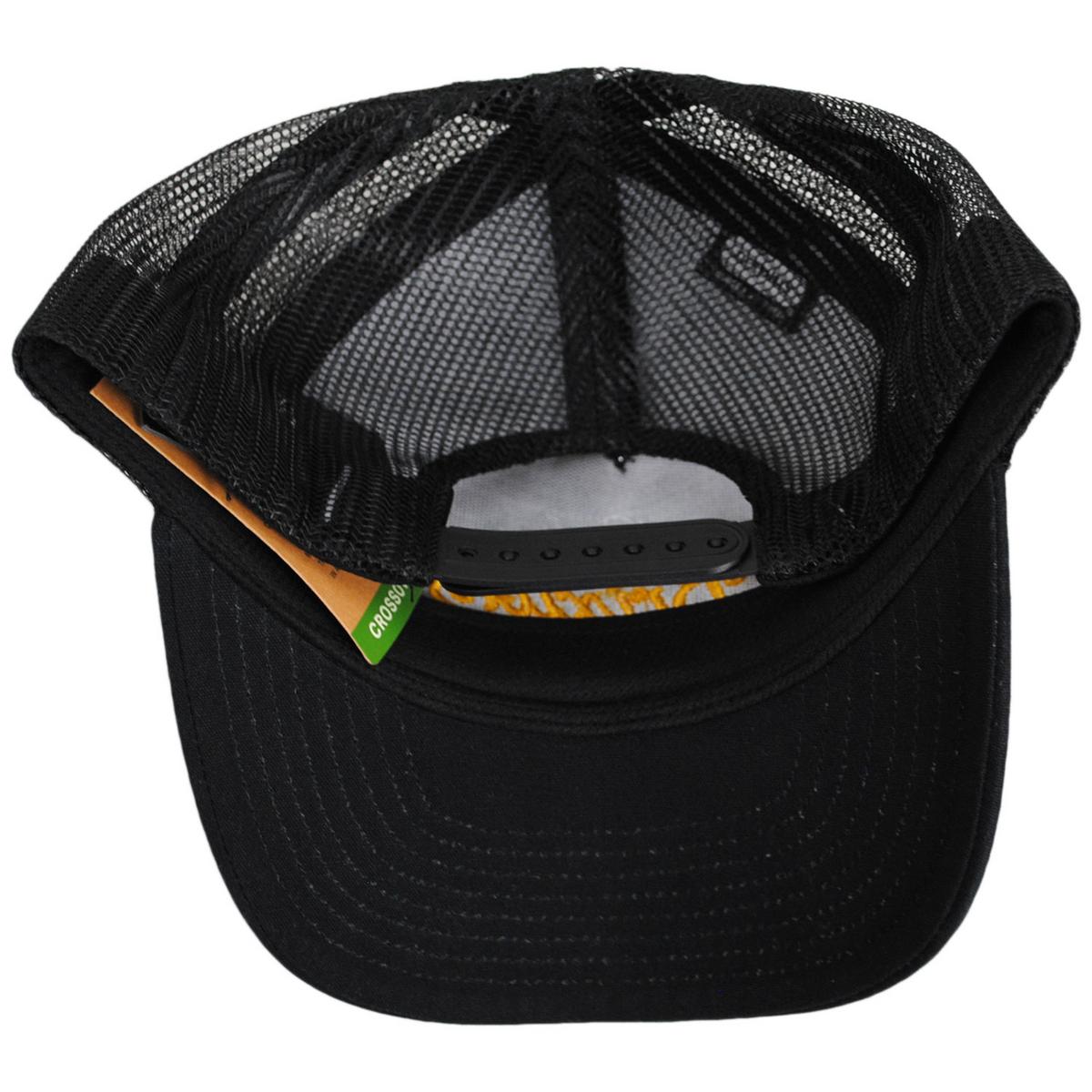 BRIXTON HATS | Postal C Netplus Mesh Trucker Snapback Baseball Cap | 201830 | under | BLACK/BLACK
