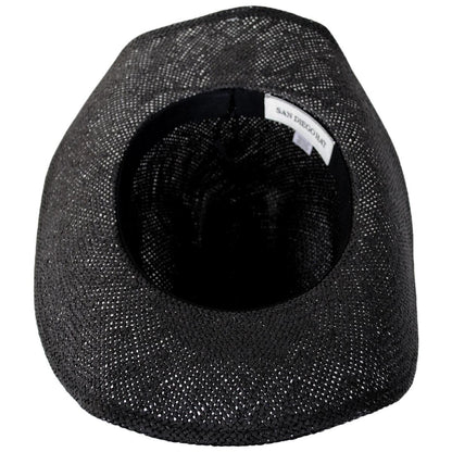 San Diego Hat Company | Shiloh Toyo Straw Western Hat | 103695 | under | BLACK