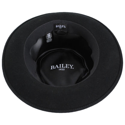 Bailey 1922 | Wilmore Elite Wool Felt Fedora Hat | 130105 | under | BLACK