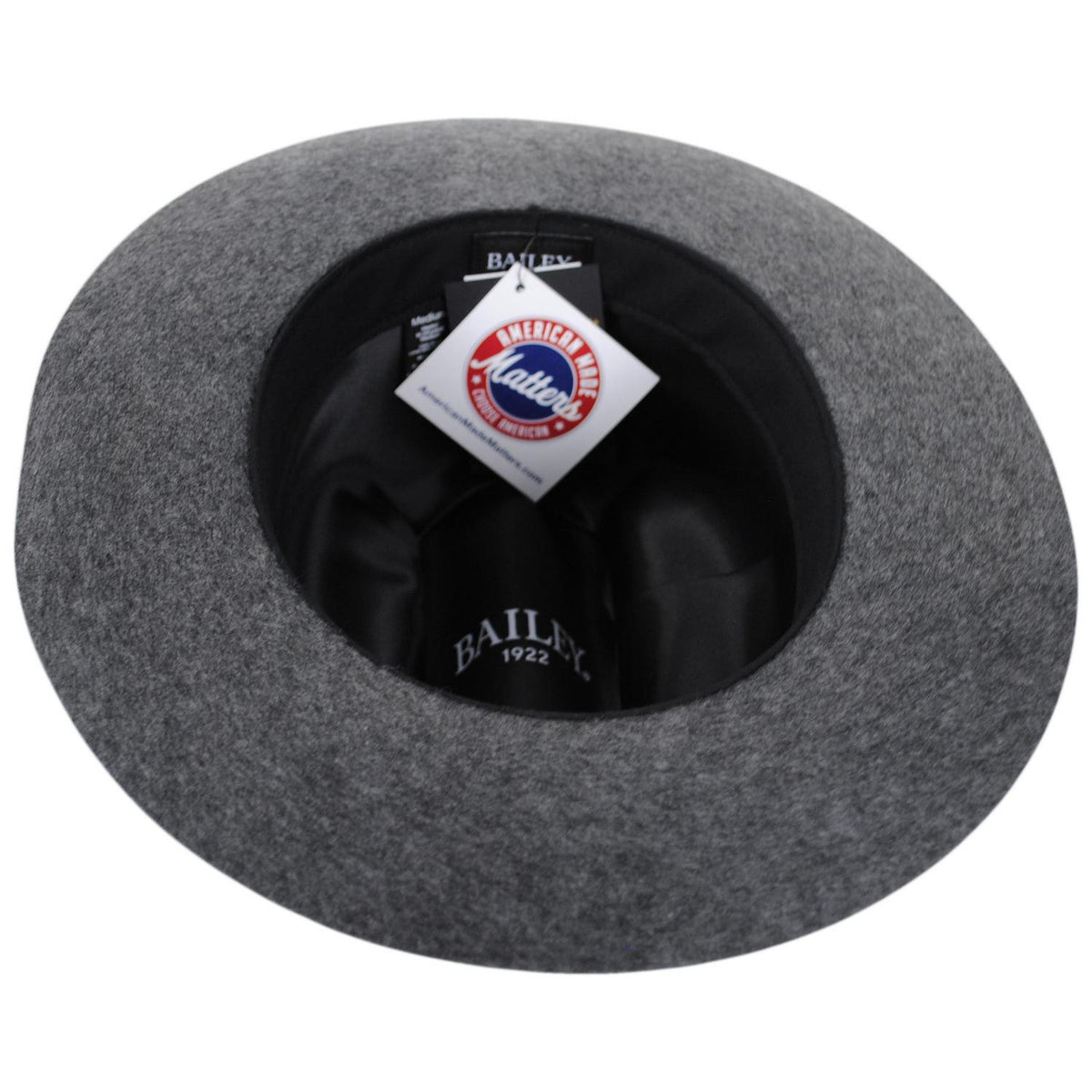 Bailey 1922 | Drover Wool Felt Western Hat | 130318 | under | SLATE MIX