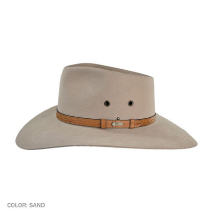 Akubra | Territory Fur Felt Australian Western Hat | 131703 | profile | SAND