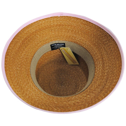 Peter Beaton | Prescott Milan Straw Lampshade Sun Hat | 102233 | under | PINK