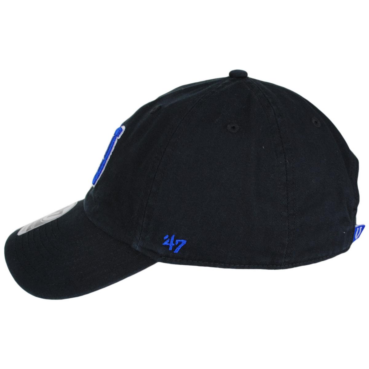 47 Brand | Indianapolis Colts NFL Clean Up Strapback Baseball Cap Dad Hat | 203840 | profile | BLACK
