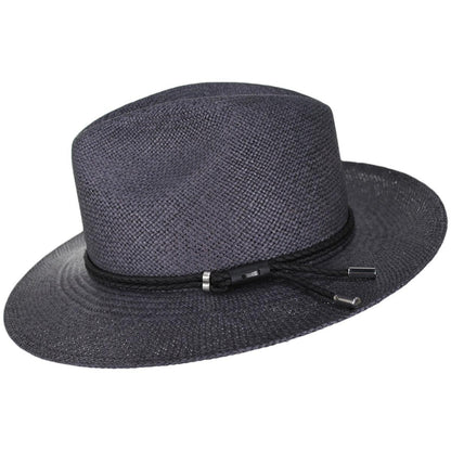 Bailey 1922 | Felton Panama Straw Fedora Hat | 127923 | profile | GRAPHITE