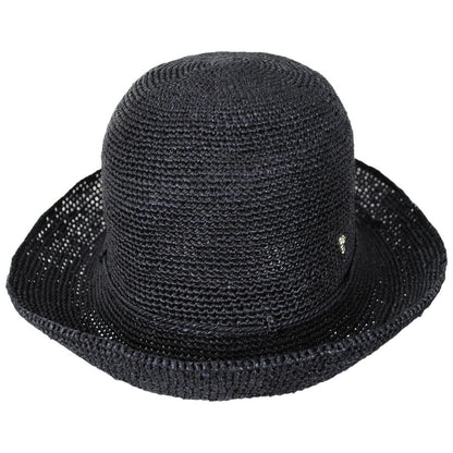 Helen Kaminski | Provence 8 Raffia Straw Sun Hat | 120818 | front | CHARCOAL