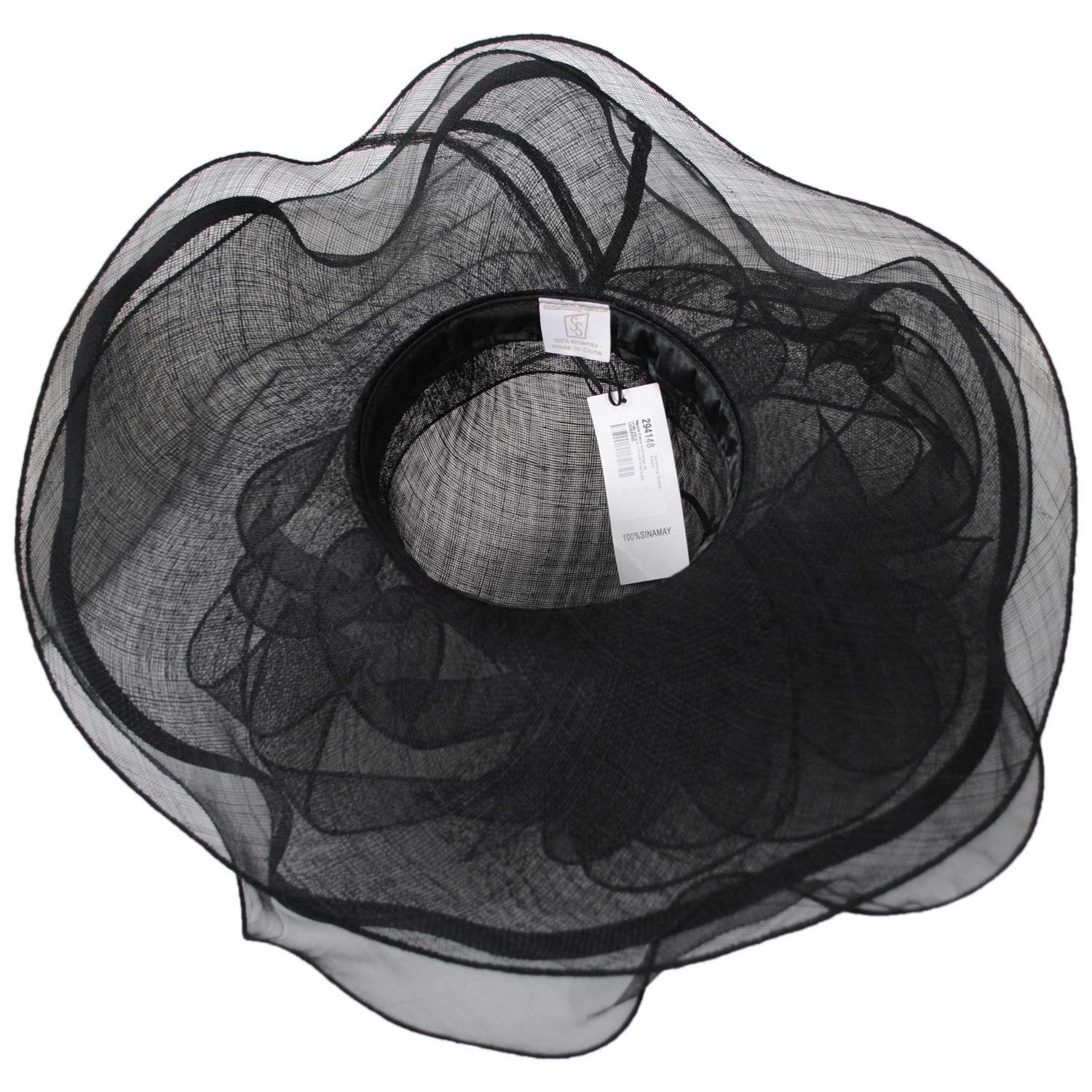 Something Special | Magnolia Sinamay Straw Swinger Hat | 121360 | under | BLACK