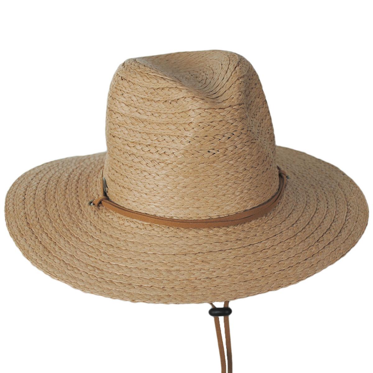 Panama Jack | Thredfin Toyo Straw Aussie Hat | 102015 | lead | TEA