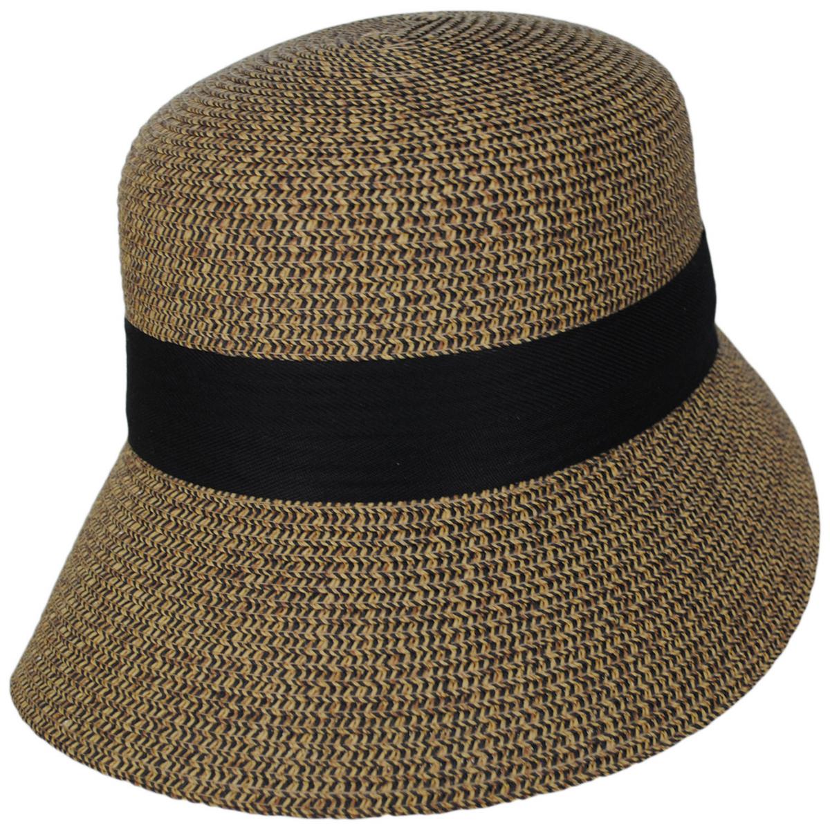 Toucan Collection | Asymmetric Toyo Straw Cloche Hat - Made to Order | 104859 | lead | HEATHER BLACK
