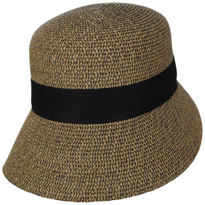 Toucan Collection | Asymmetric Toyo Straw Cloche Hat - Made to Order | 104859 | lead | HEATHER BLACK