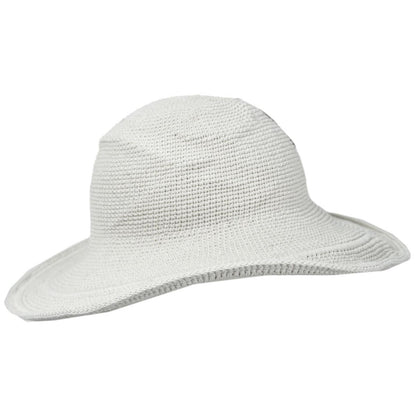 San Diego Hat Company | Bali Cotton Crochet Sun Hat  | 108934 | profile | WHITE