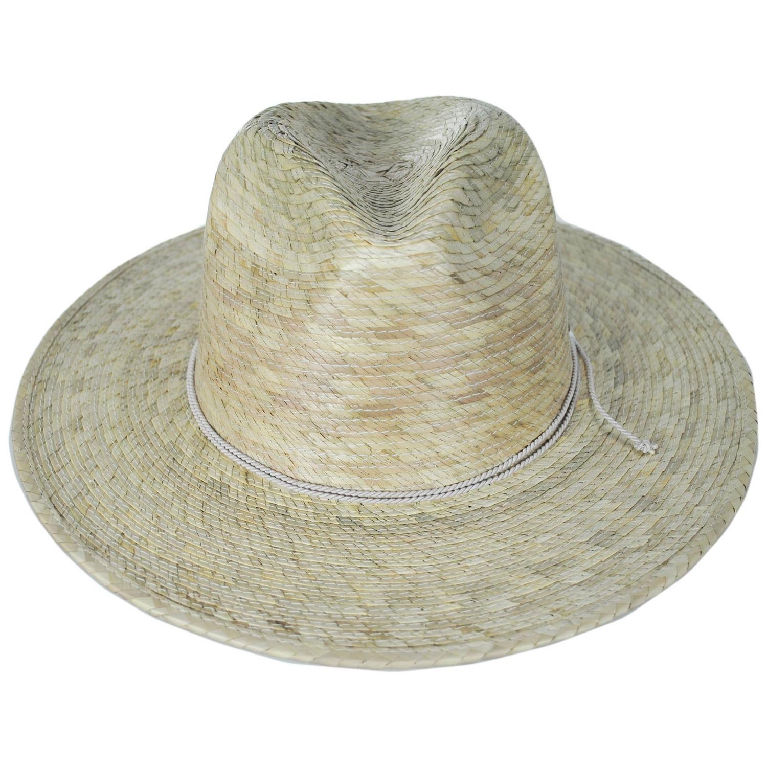BRIXTON HATS | Blake Palm Straw Fedora Hat | 128366 | front | NATURAL