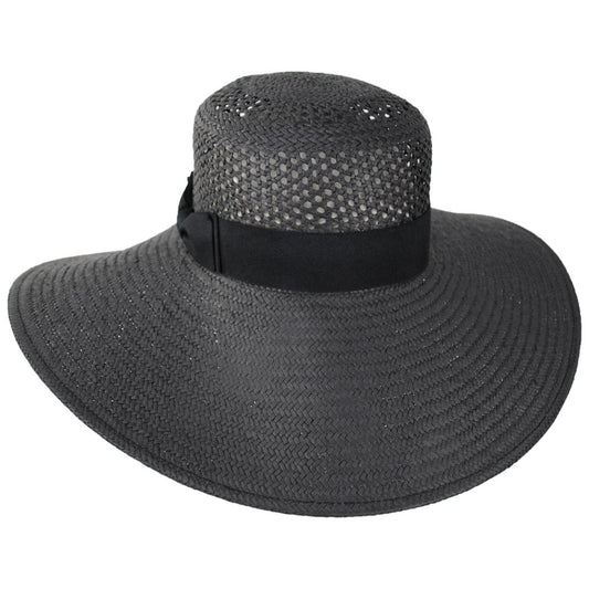 San Diego Hat Company | Clara Toyo Straw Lampshade Sun Hat | 103592 | lead | BLACK