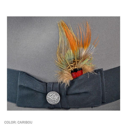 Stetson | Pinnacle Beaver Fur Felt Fedora Hat | 130629 | detailtwo | CARIBOU