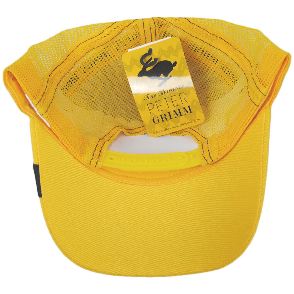 Peanuts | Charlie Mesh Trucker Snapback Baseball Cap | 201305 | under | YELLOW