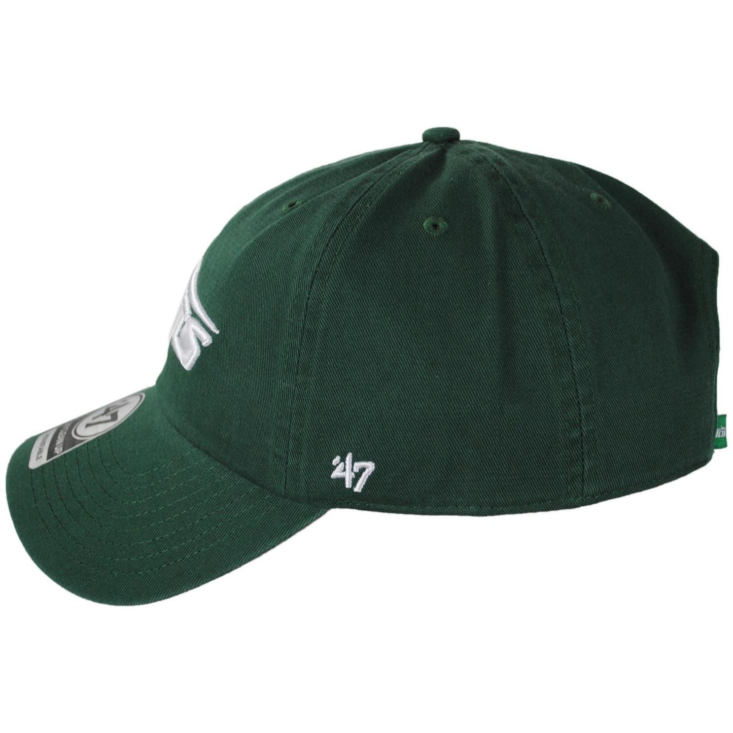 47 Brand | New York Jets NFL Clean Up Strapback Baseball Cap Dad Hat | 203700 | profile | DARK GREEN