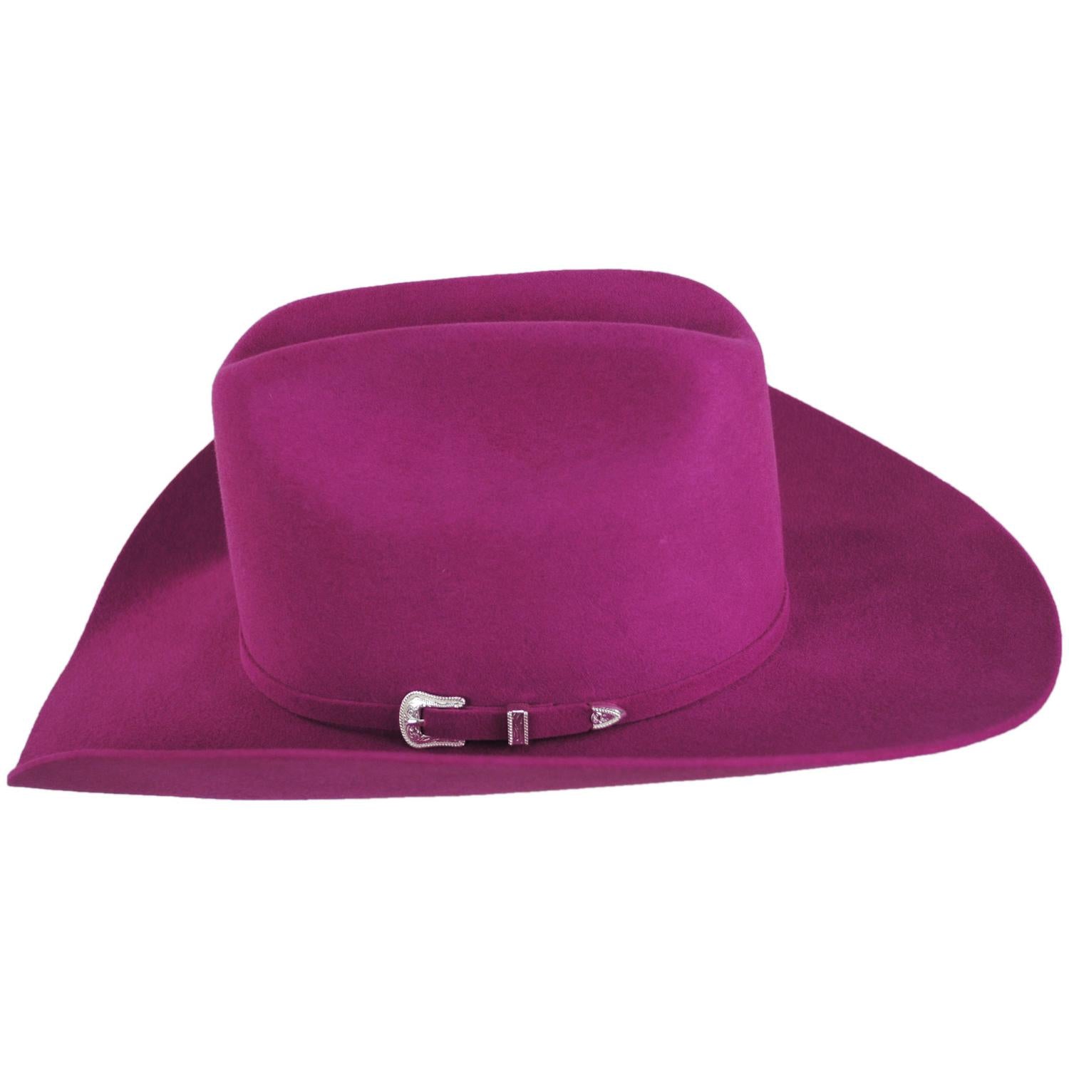 Bailey Western | Lightning Wool and Angora Felt Cowboy Hat - Fashion Colors | 130022 | profile | MAGENTA HAZE