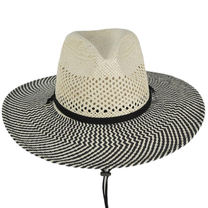 Chevron Toyo Straw Aussie Fedora Hat