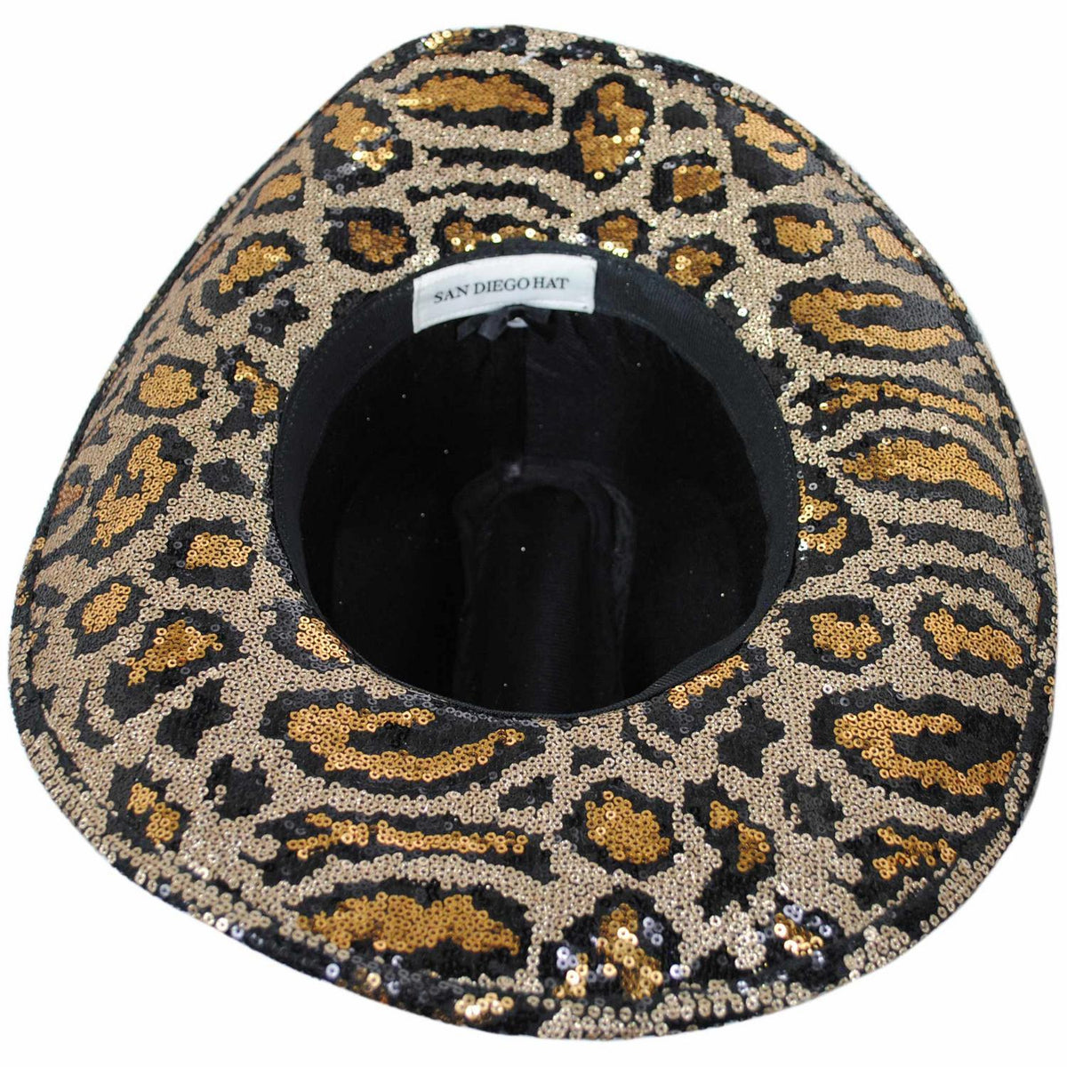 San Diego Hat Company | Glitterati Sequin Cowboy Hat | 108667 | under | LEOPARD